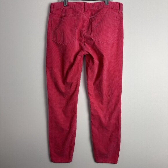 J.Crew Women’s Sz 28 Coral Pink Toothpick Ankle Cords Corduroy‎ Pants - Picture 6 of 10
